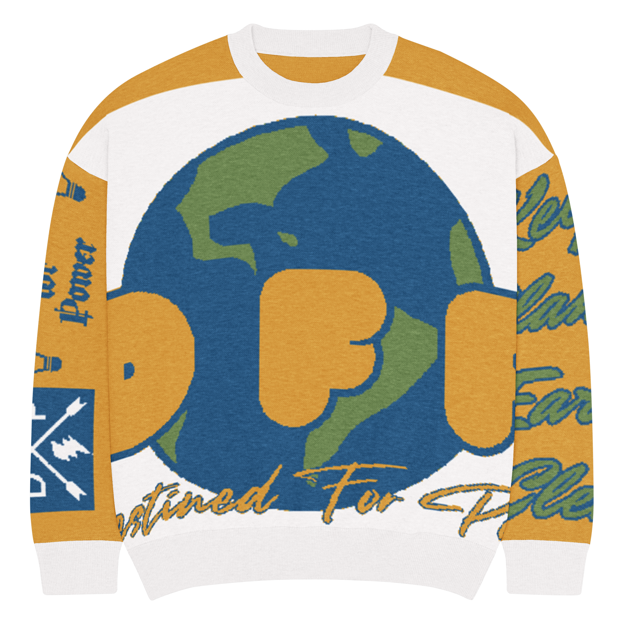 EARTH knitted crew neck sweater